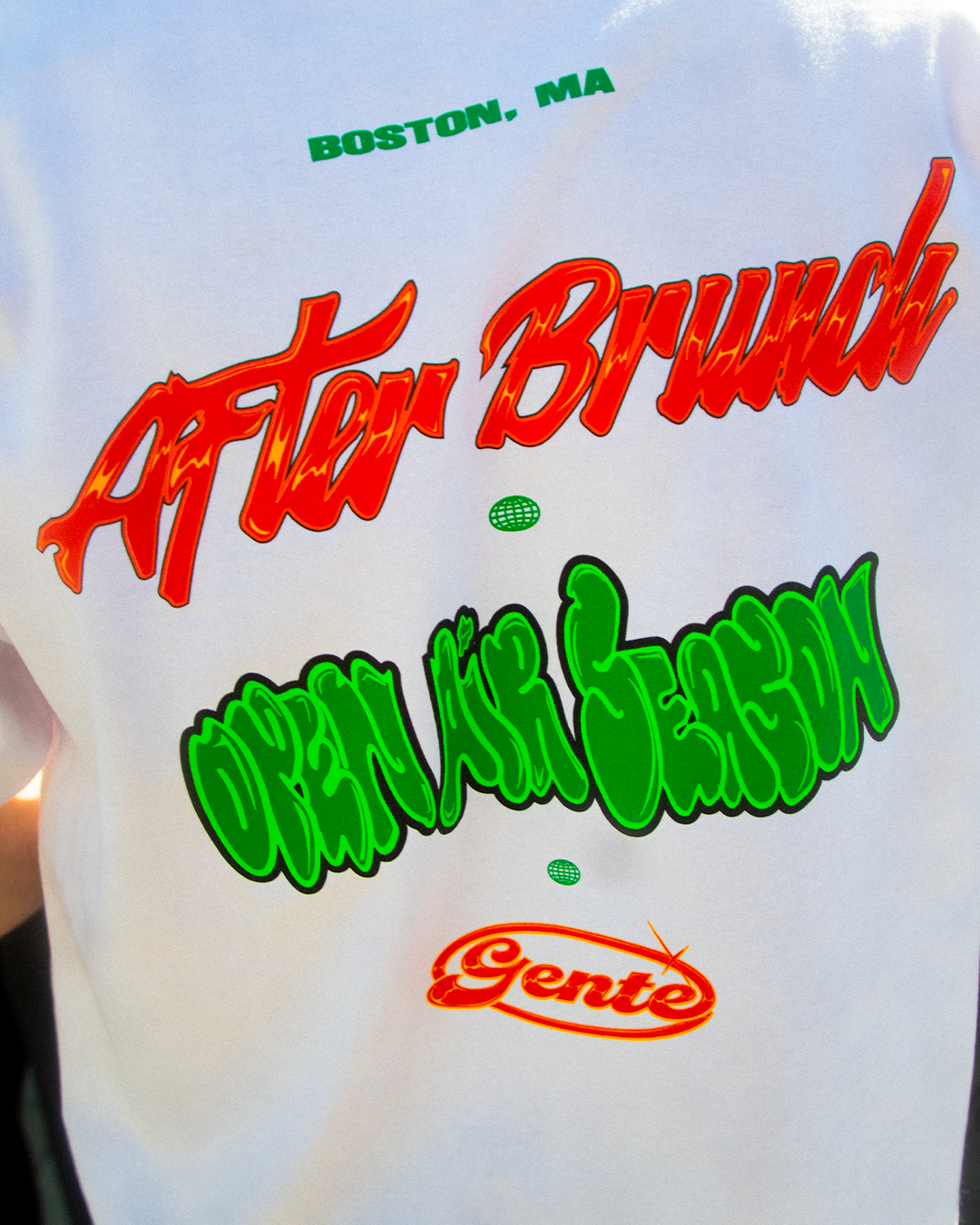 Gente x After Brunch - white tee