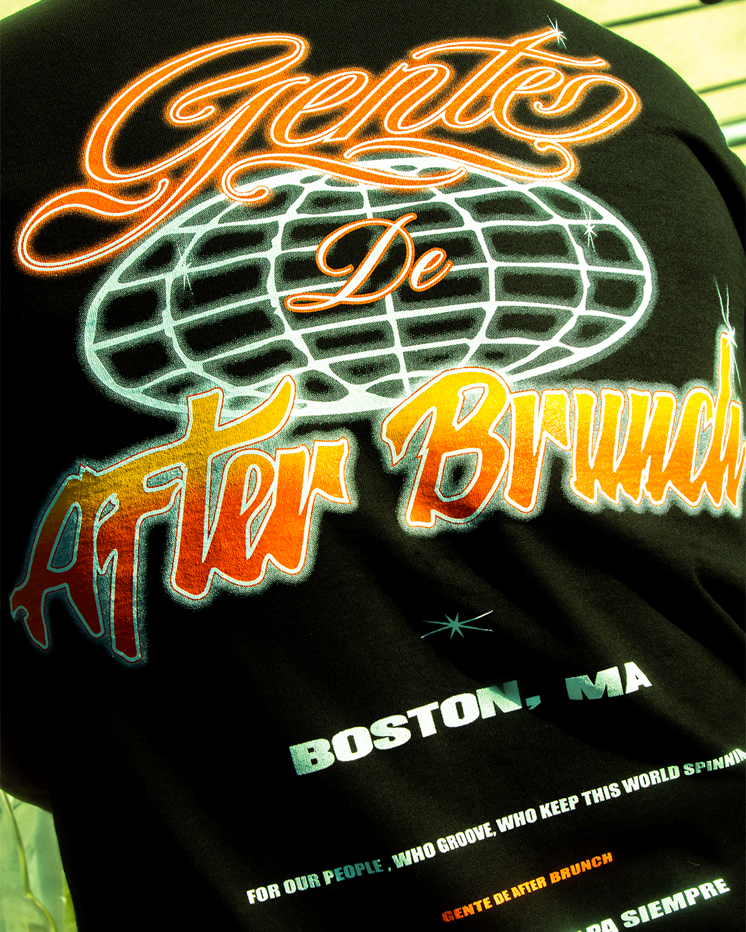 Gente x After Brunch - black tee